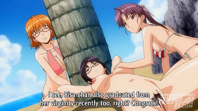 Stepmom Dicks All Family Members on Beach! Uncensored Hentai Subtitled