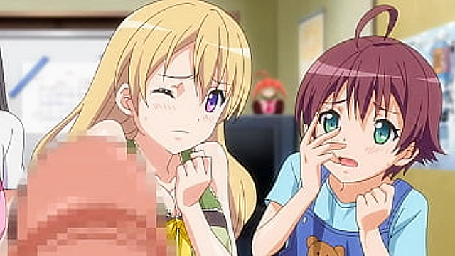 Tiny Teens Go Wild, First Cock Encounter in Hentai [Subtitled]