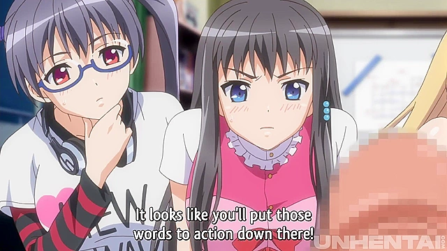 Tiny Teens Go Wild, First Cock Encounter in Hentai [Subtitled]