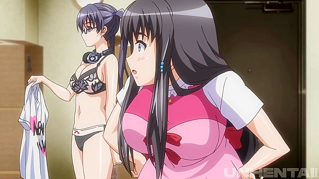 Tiny Teens Go Wild, First Cock Encounter in Hentai [Subtitled]