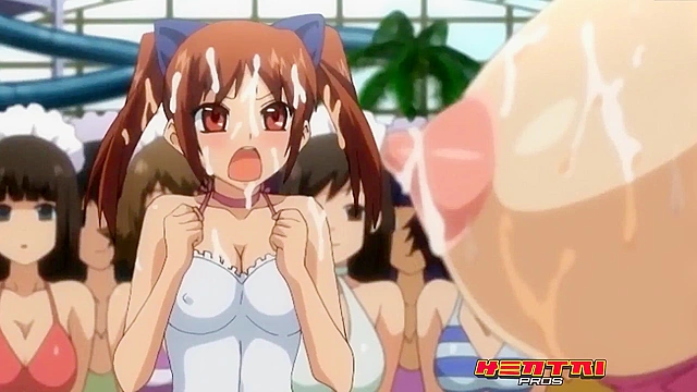 Teen Sluts Go Wild in a Juicy Poolside Orgy - Hentai ACTION!