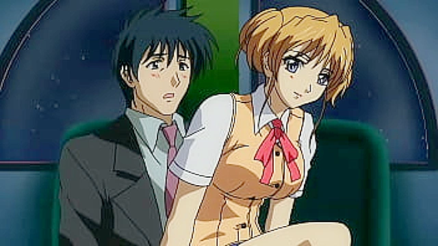 Busty Teen Rides a Married Man’s Dick in Uncensored Hentai [Subtitled]