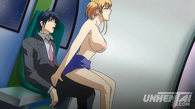 Busty Teen Rides a Married Man’s Dick in Uncensored Hentai [Subtitled]