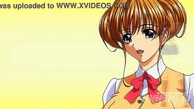 Busty Teen Rides a Married Man’s Dick in Uncensored Hentai [Subtitled]