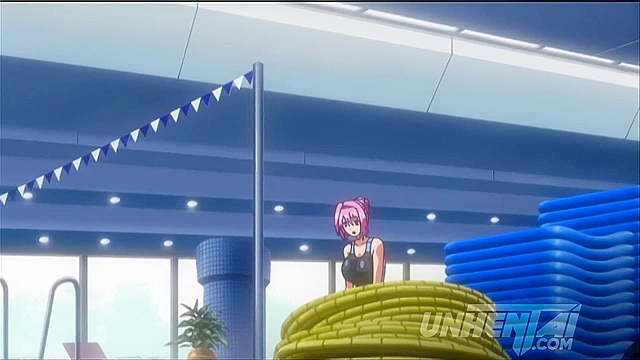 College Girl Gets Caught Jerking Off in the Public Pool - Hentai [EXCLUSIVE]