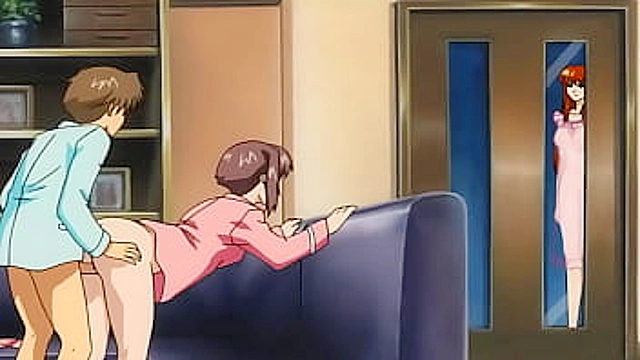 Step Mom Catches Stepson Pounding Stepsister inSTEAMING Hentai Action