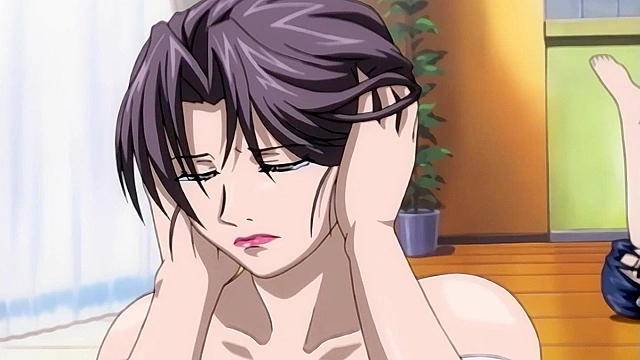 My Step Mom’s Best Friend Right Next to Her in ThisHentai Action