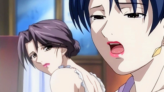 My Step Mom’s Best Friend Right Next to Her in ThisHentai Action