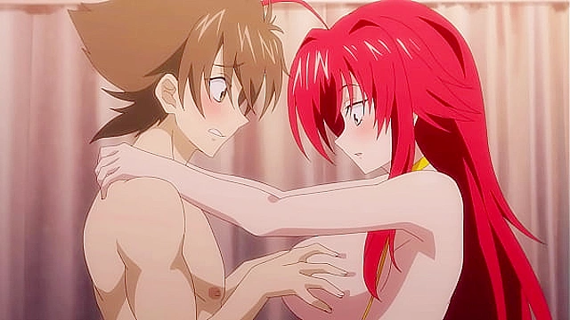 Red-Haired Teen Beast In New Year's Costume Jumps On Pole And On Classmate's Big Dick