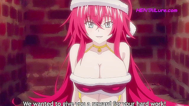 Red-Haired Teen Beast In New Year's Costume Jumps On Pole And On Classmate's Big Dick