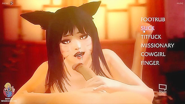 Babe with Ears Fucks Charmingly - Huntress of Souls - Uncensored Hentai Game Moments