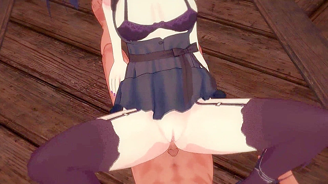 Hexed Teen Petite Stocking-clad Seductress Rubs Against Monster Cock