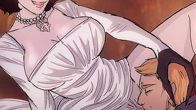 Resident Evil-Style Domination - Alcina Fucks Ethan & Mom Hentai Femdom Anime