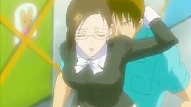 Shy Secretary Hentai Milf Fantasy - Gets Fucked Hard by Cocky Young Man