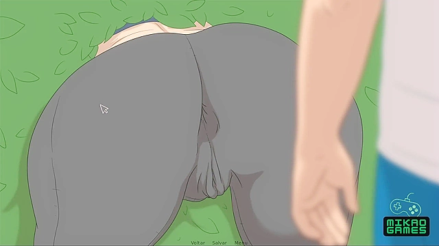 Sexy Game Moments - Milf Hentai Ass Play Before Helping Her Out Secretly