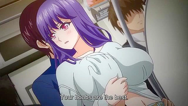 Blue Haired Shy Hentai Mom Katsu Gets Fucked By Her Son's Friend In Living Room