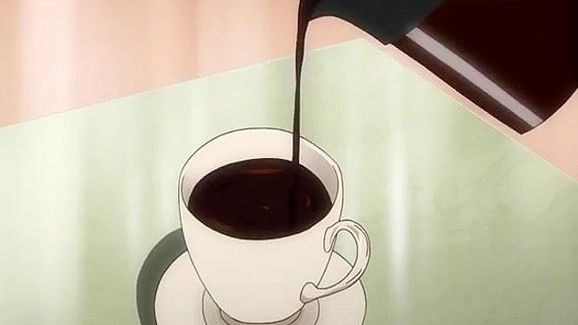 Adept Red Hair Hentai Mom Fucks Young Employee in Restroom, Cowgirl Action