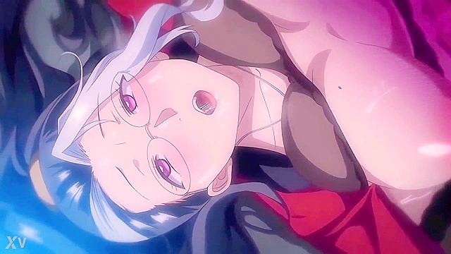 Hentai Mom with Big Tits in Glasses Gives Wild Blowjob to Her Son's Friend