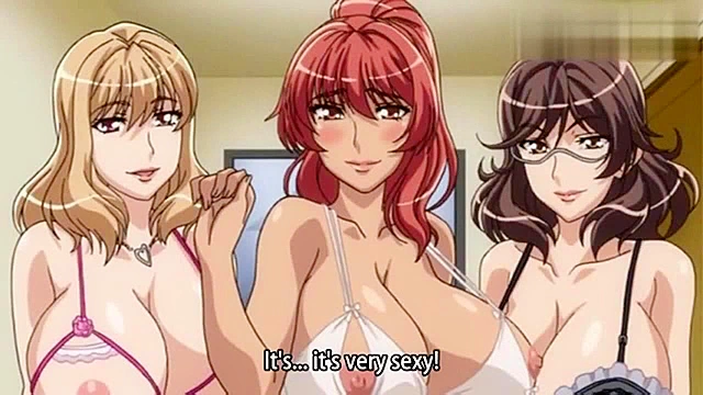 Hentai Mom With Big Tits Teases Her Stepson’s Friends for a Wild Group Session