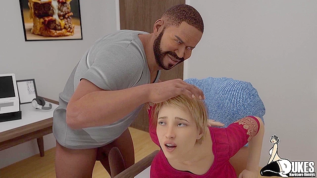 BBC Monster Crushes Tiny Pussy - Young Stud Ravages MILF Hentai