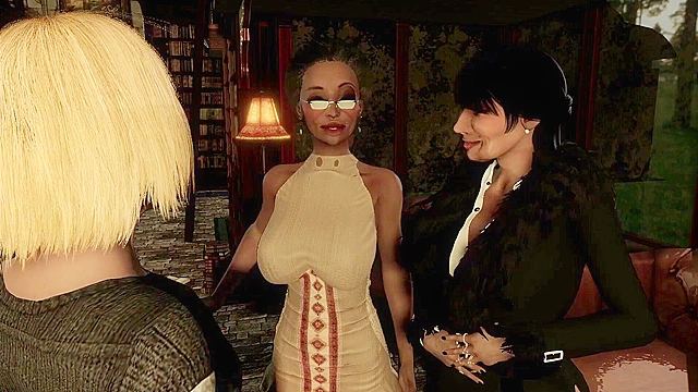 Milf Hentai Craves Young Dick While Her Old Slut Friend Watches Excitedly