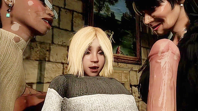 Milf Hentai Craves Young Dick While Her Old Slut Friend Watches Excitedly