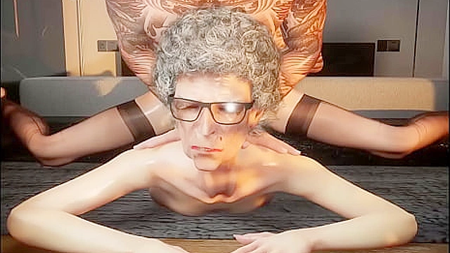 Young Man Tempts His Granny Wife Into Naughty MILF Hentai Pleasures