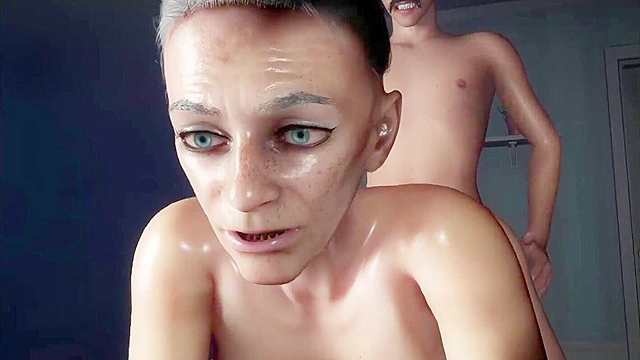 Milf Hentai Seduction - Granny’s Big Tits Tempt Young Stud for Hardcore Fun