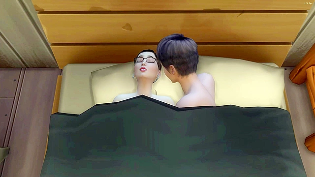 On Spanish Vacation, Hot Step Son Fucks His Horny Hentai MILF Mom Pregnant