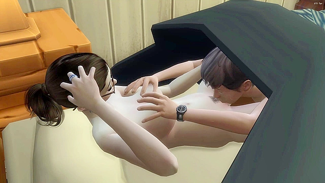 On Spanish Vacation, Hot Step Son Fucks His Horny Hentai MILF Mom Pregnant