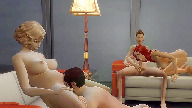 Hentai MILF Leads the Step Family in Forbidden Four-Way Passion Orgy