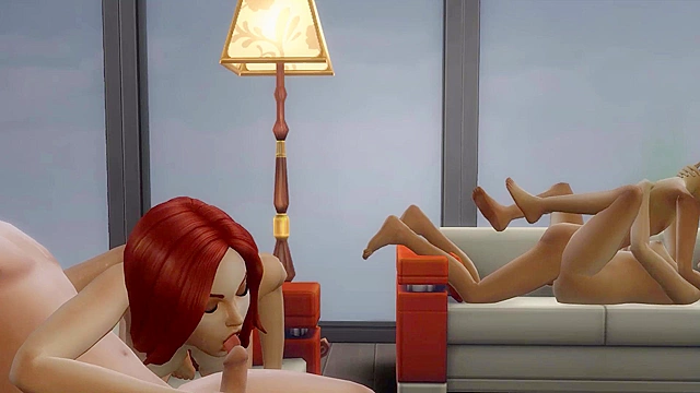 Hentai MILF Leads the Step Family in Forbidden Four-Way Passion Orgy