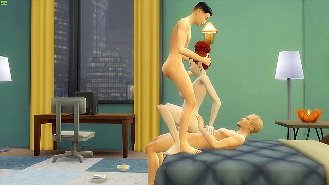 Intense Threesome Night Where We Fuck Her! Horny Hentai MILF Desire