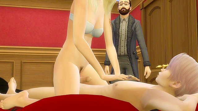 Step Siblings Learn From Step Parents; Joining For Steamy Hentai MILF Orgasms!