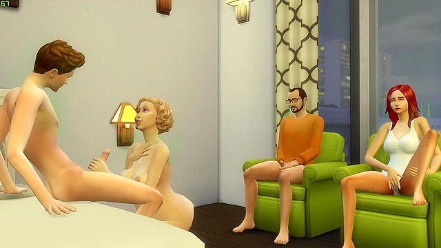 Hentai MILF Shows Stepdad Her Ass, Me & Sis Watch Intense Orgy Scene Live!