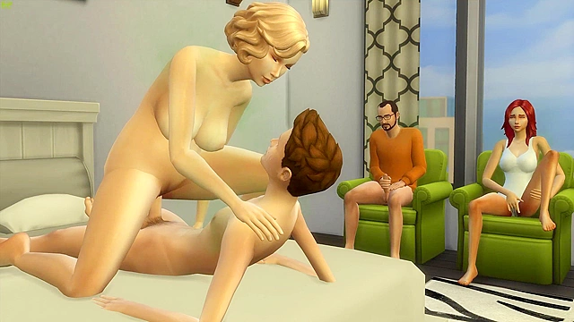 Hentai MILF Shows Stepdad Her Ass, Me & Sis Watch Intense Orgy Scene Live!