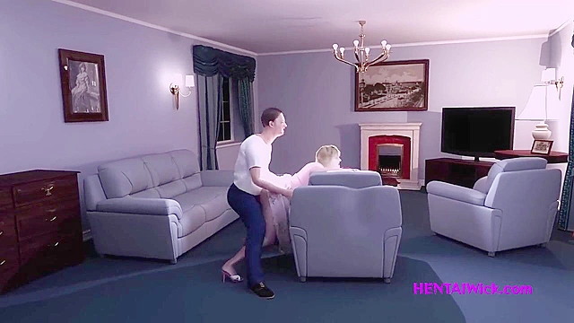 Granny Gets Her First Taste - A hairy Hentai MILF’s Surrendering Mouth Showdown!