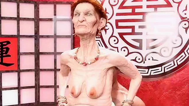 Hentai MILF Granny Gets Roughly Fucked by Hungry Stranger's Dick