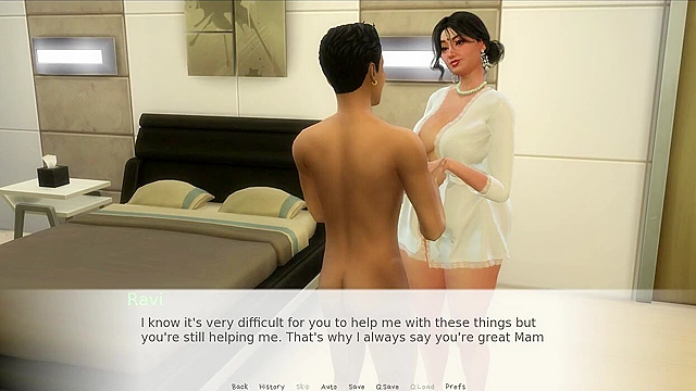 Hentai MILF Strips Naked for Unusual Therapy; StepMom Handjob Bliss Uncensored