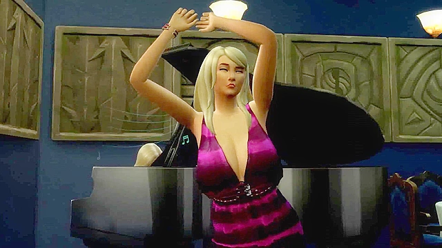 Naughty Sims Gathering Where Perverted Dudes Seduce Anime Hentai MILF