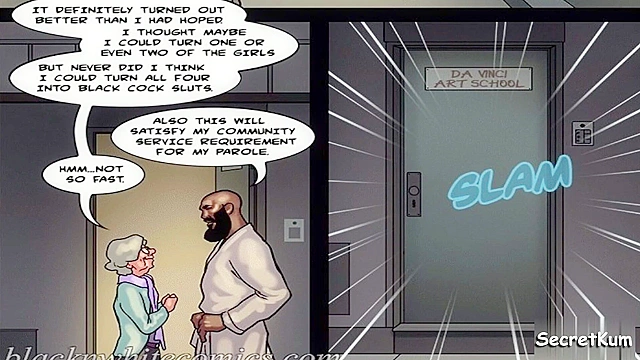 Hentai MILF Takes an Artful Break for a Sizzling Black Cock Feast Scene