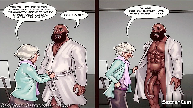 Hentai MILF Takes an Artful Break for a Sizzling Black Cock Feast Scene