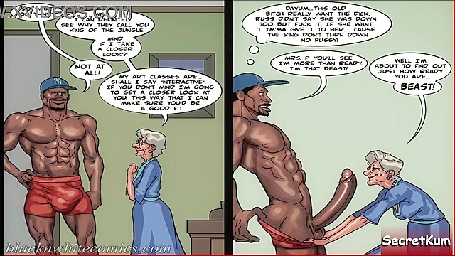 Granny Shows Her True Colors Teaching Hentai MILF Art with Extreme Passion