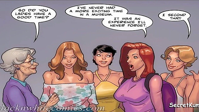 Art Class Sex - Hentai Milf Gets Her Gray Pussy Stretched By Young Black Dick