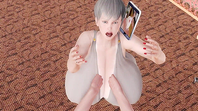 In Shower Temptation - Hot Boy Sexually Pleasing Giant Boobs Mom Hentai Goddess