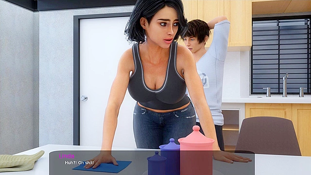 StepMilf Sucks Dick Till Cum Drips Down Cheeks - Mom Hentai Swallows Big Load