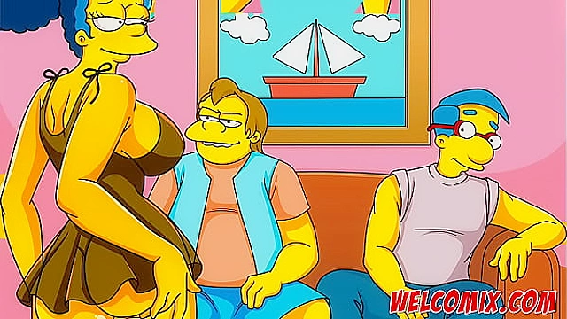 Homies Aim High; Scoring with His Mom Hentai Simpsonian Fling Uncut