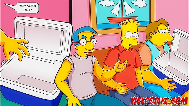 Homies Aim High; Scoring with His Mom Hentai Simpsonian Fling Uncut