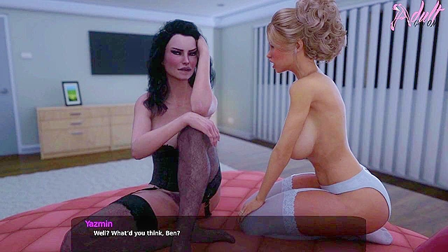 Liza & Yasmin Seduce MILFs in Filthy Sex Game - Mom Hentai Party Time!