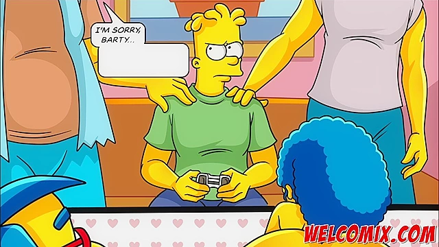 Video Game Night Party - Mom Hentai Gets Screwed by Friends